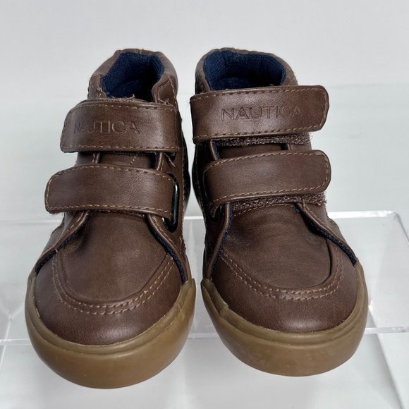Nautica Rig Toddler size 5 Chukka Boot Brown Adjustable Strap Dress‎ Shoe Bootie - Picture 3 of 7